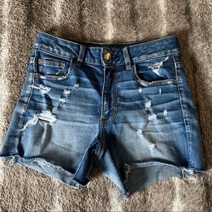 High rise Jean shorts